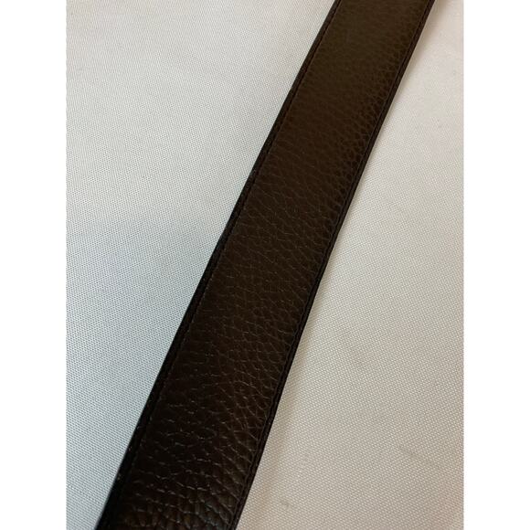 Men's Coach Reversible Belt, Black/Brown with Gunmetal Gray Buckle - Picture 4 of 5